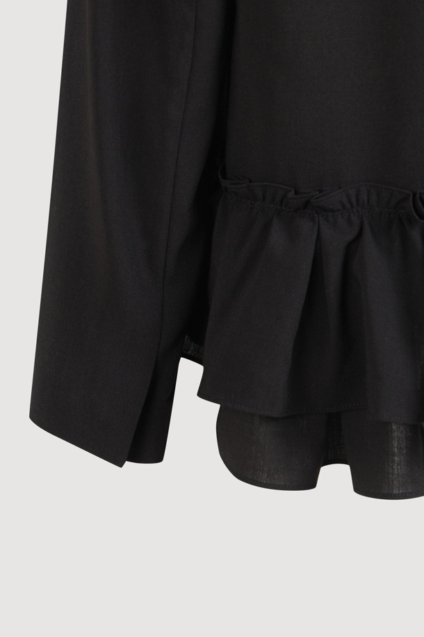 [値下][新品未使用]rosarymoon paff sleeve jacket LUCKY CHOUETTE] [Re-Order] Sailor Ruffle Half Sleeve Jacket