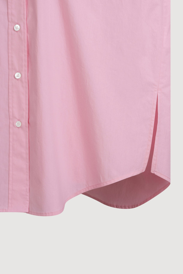 LUCKY CHOUETTE - 블라우스 - Embroidery Point Cotton Shirt Blouse (pink)