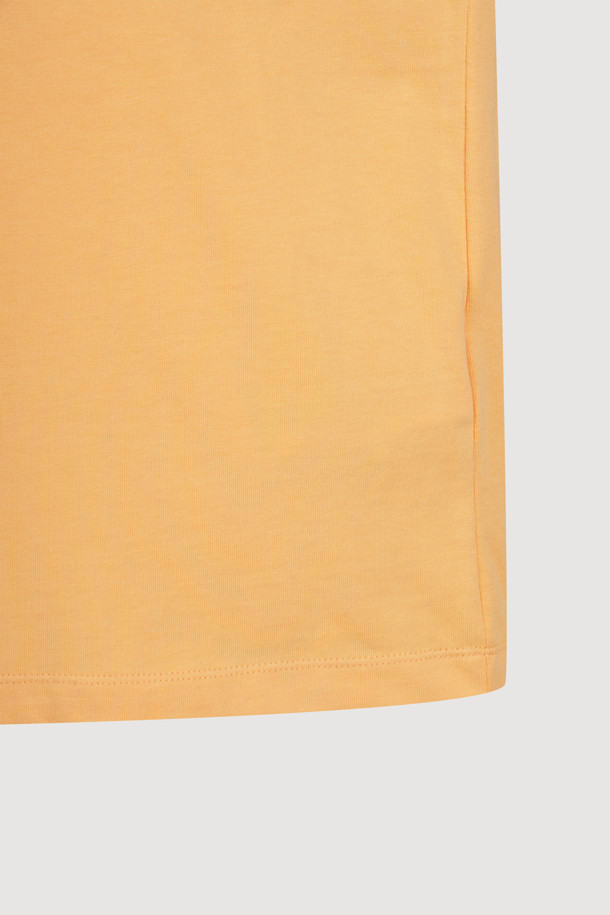 LUCKY CHOUETTE - 긴소매 티셔츠 - Chouette Point Basic Fit Long Sleeve T-shirt (orange)