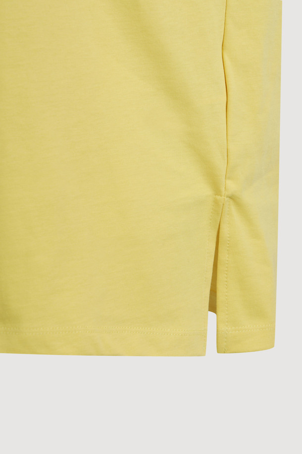 LUCKY CHOUETTE - 반소매 티셔츠 - Chouette Point Half Sleeve T-shirt (yellow)