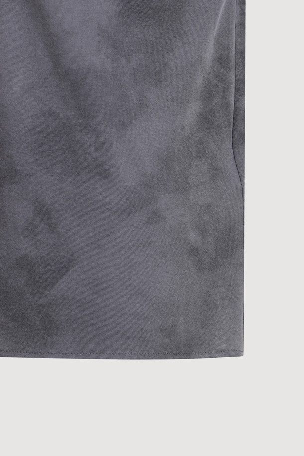 LUCKY CHOUETTE - 반소매 티셔츠 - Bustier Point Half Sleeve T-shirt (grey)