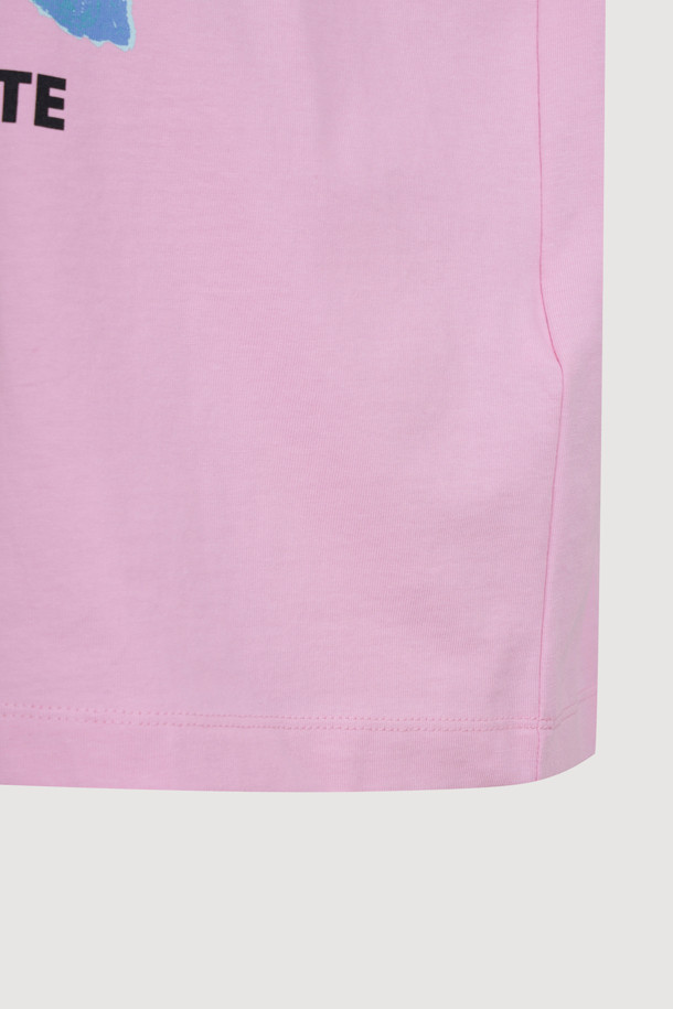 LUCKY CHOUETTE - 긴소매 티셔츠 - Chouette Point Long Sleeve T-shirt (pink)