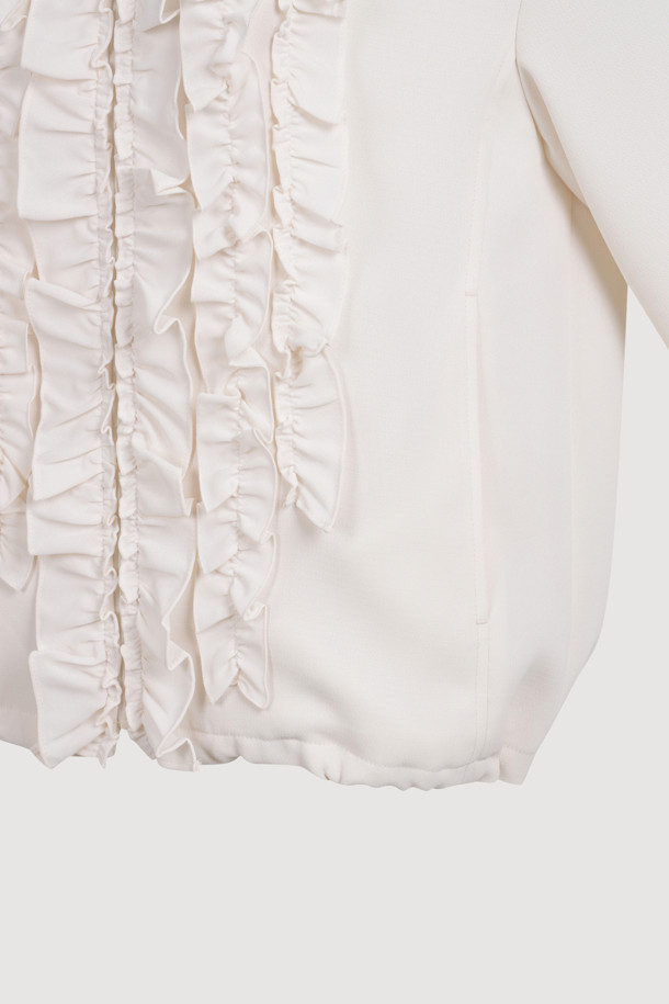 LUCKY CHOUETTE - 점퍼 - Frill Point Jumper (ivory)