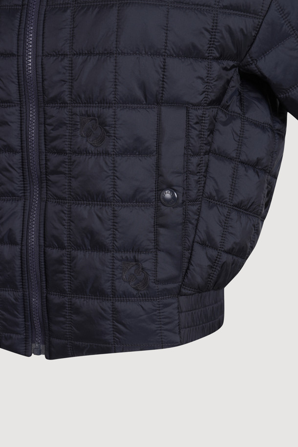 LUCKY CHOUETTE - 패딩 - Emblem Quilting Padded Jumper (dark navy)