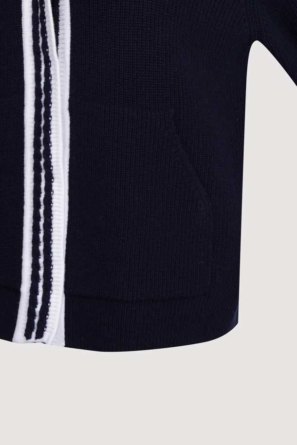 LUCKY CHOUETTE - 가디건 - Mini Sailor Knit Cardigan (navy)