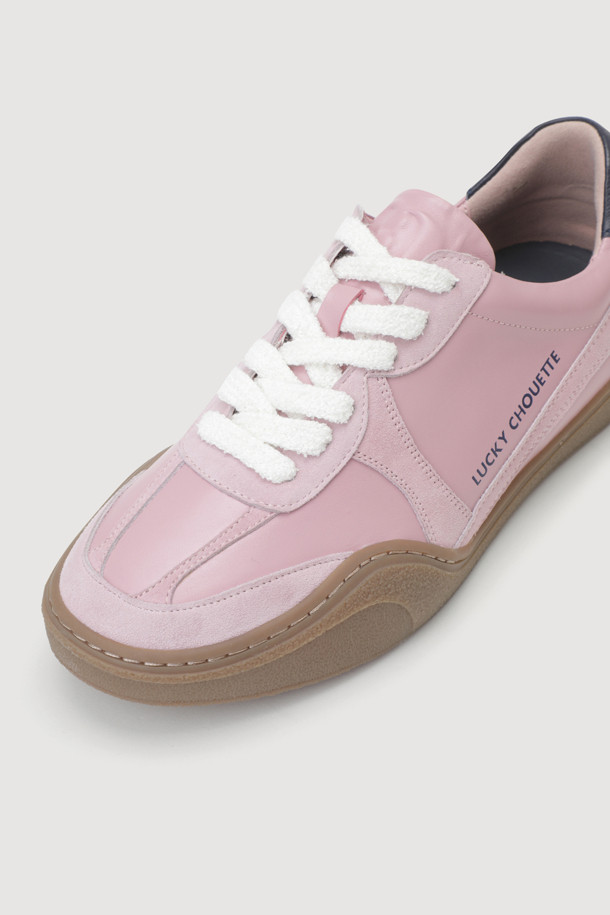 LUCKY CHOUETTE - 스니커즈 - Material Mix Color Sneakers (pink)