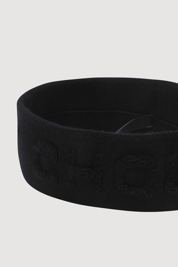 LUCKY CHOUETTE - 기타소품 - Chouette Lettering Knit Headband (black)