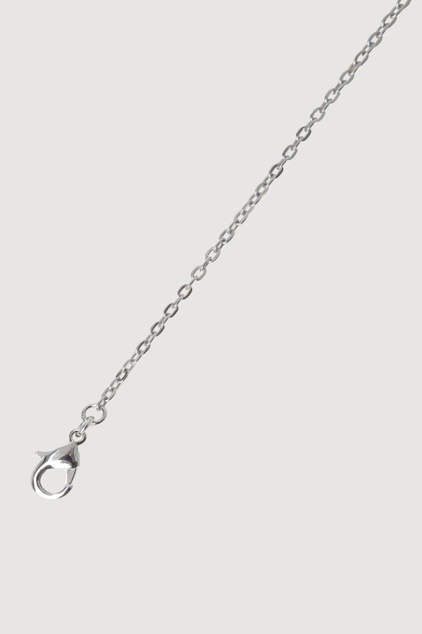 LUCKY CHOUETTE - 목걸이 - Emblem Decoration Long Necklace (silver)