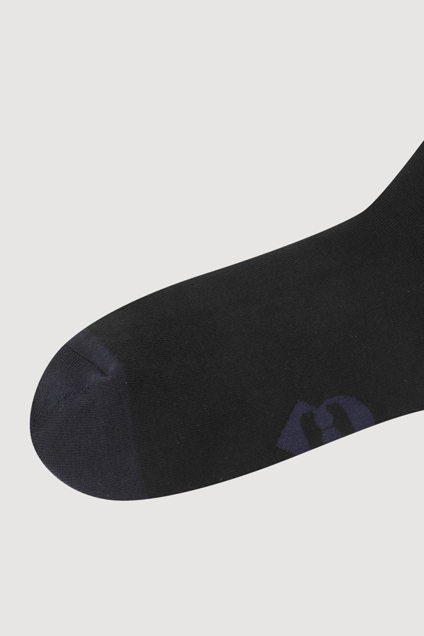 LUCKY CHOUETTE - 양말 - Chouette Embroidery Socks (black)