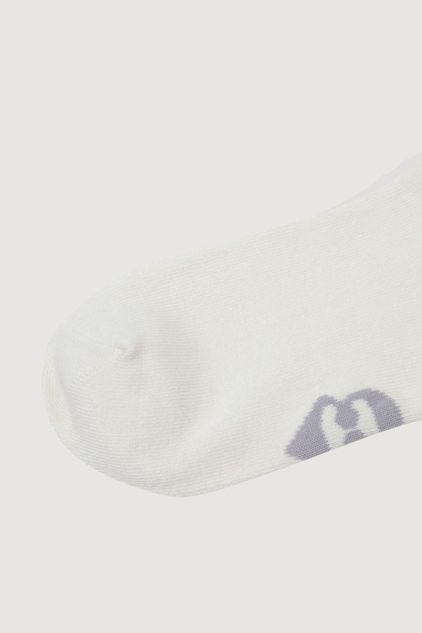 LUCKY CHOUETTE - 양말 - Lettering Point Socks(white)