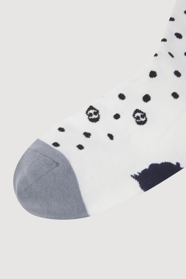 LUCKY CHOUETTE - 양말 - Dot Socks(white)