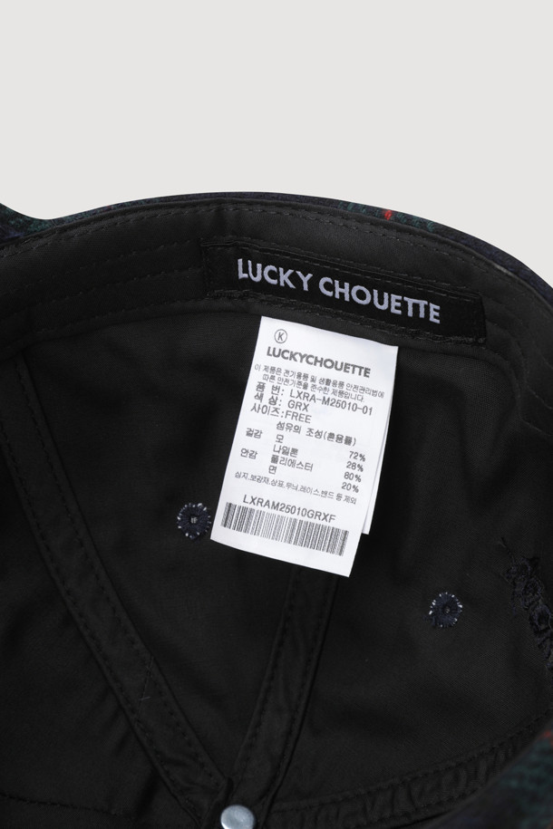 LUCKY CHOUETTE - 모자 - [Holiday Edition] Chouette Check Ball Cap (green)