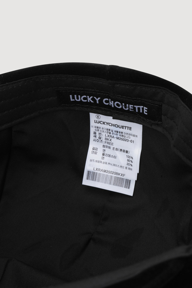 LUCKY CHOUETTE - 모자 - [Holiday Edition] Velvet Hunting Cap (black)