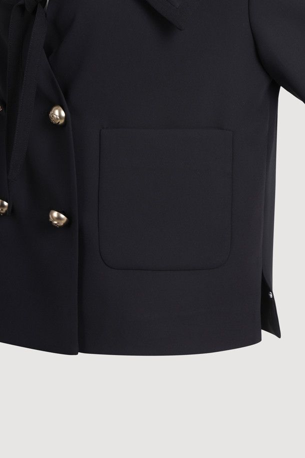 LUCKY CHOUETTE - 자켓 - Sailor Collar Half Sleeve Jacket