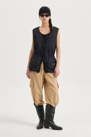 Tape Point Jogger Banding Pants (beige)
