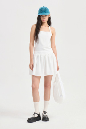 Chouetties by LUCKY CHOUETTE_Halter Neck Mini Dress (white)