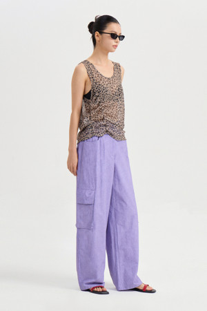 Pocket Point Back Banding Pants (violet)