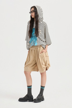 Obi Point Banding Shorts (beige)