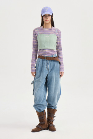 Label Point Jersey Top (mint)