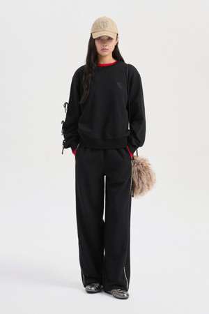 Ribbon Point Sweatshirts (black)