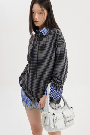 Chouetties by LUCKY CHOUETTE_Hood Long Sleeve T-shirt (black)