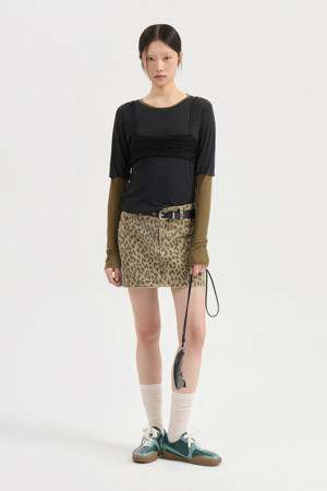 Chouetties by LUCKY CHOUETTE_Bustier Knit Top (black)