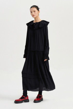 Sailor Collar Dress (black)