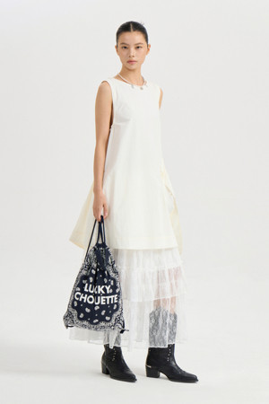 A Line Mini Dress (ivory)