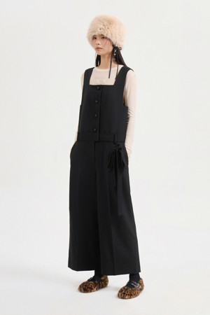 [Atelier] Ribbon Point Jumpsuit (black)