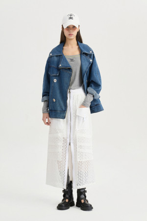 [Atelier] Denim Biker Jacket (blue)