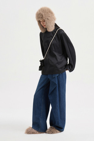 [Re-Order] [Atelier] Ribbon Point Denim Pants