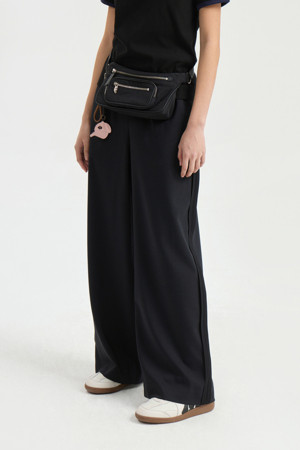 Side Colored Banding Pants (dark grey)