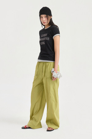 Obi Point Back Banding Pants (olive)