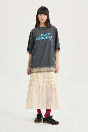 [Re-Order] Mesh Loose Fit Half Sleeve T-shirt