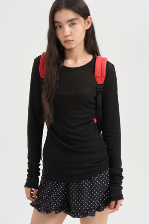 Slim Fit Long Sleeve T-shirt (black)