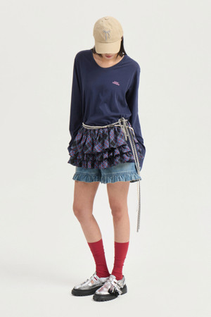 MARGARIN FINGERS ♥ LINE FLORAL T-SHIRT/追跡付 Margarin Fingers
