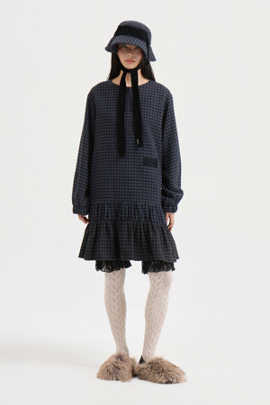 [Atelier] Colored Check Mini Dress (multi color)