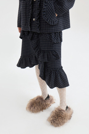 [Atelier] Frill Point Midi Skirt (multi color)
