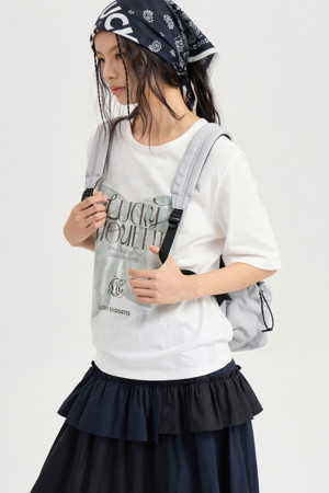 Print Point Basic Fit Half Sleeve T-shirt (white)