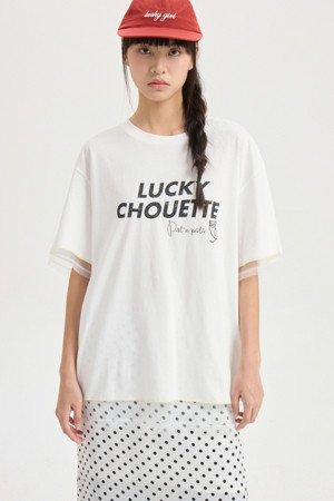 Mesh Loose Fit Half Sleeve T-shirt (white)