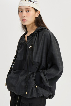 [Atelier] Check Hood Anorak Jumper (grey)