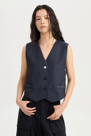 [Re-Order] Stripe Slim Vest