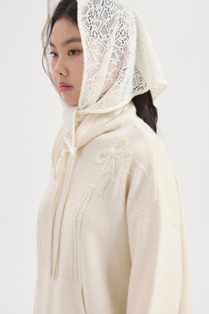 Ribbon Knit Pullover (ivory)