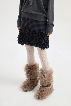 [Atelier] Frill Point Check Banding Mini Skirt (multi color)