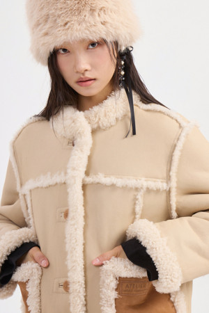 [Atelier] Lamb Skin Mustang Jacket (light beige)