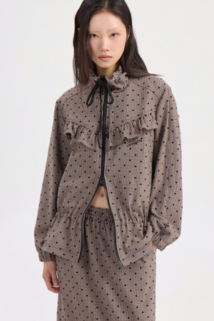 [Re-Order] Frill Detail Check Jumper