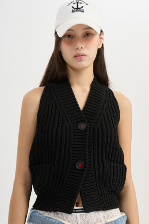 [Atelier] 5GG Knit Vest (black)