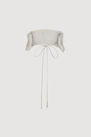 Chouetties by LUCKY CHOUETTE_Fake Fur Belt(ivory)