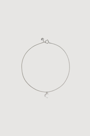 Chouetties by LUCKY CHOUETTE_Moon decoration Necklace(silver)