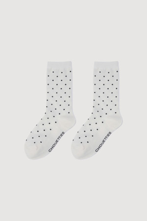 Chouetties by LUCKY CHOUETTE_ Dot Pattern Socks(white)